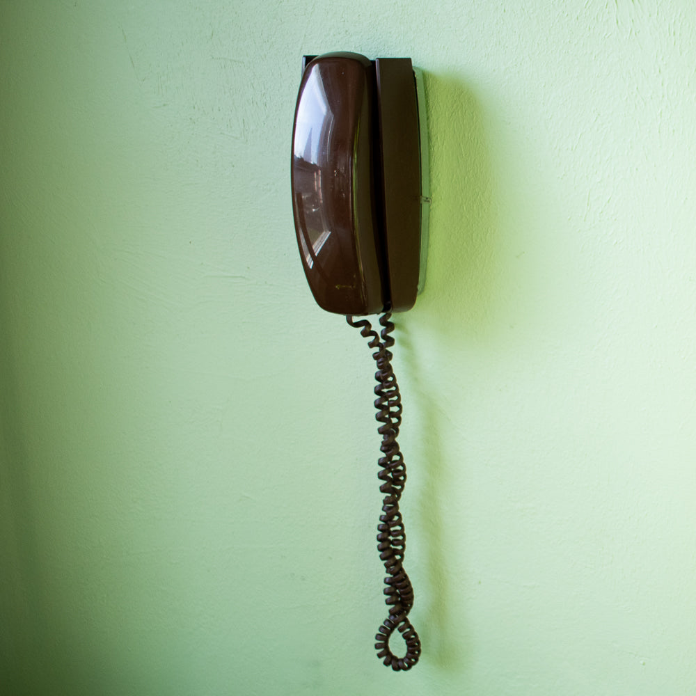 Espresso Brown Trimline Wall Phone