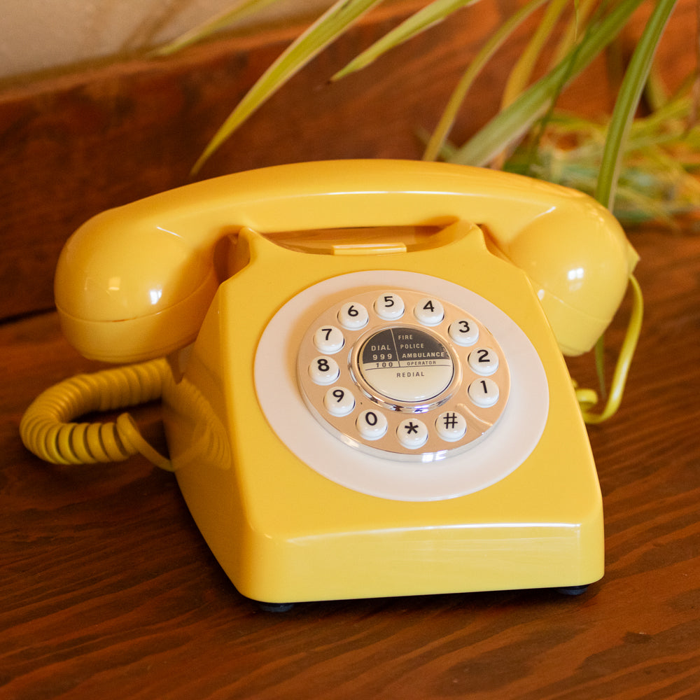 Yellow Desk Phone