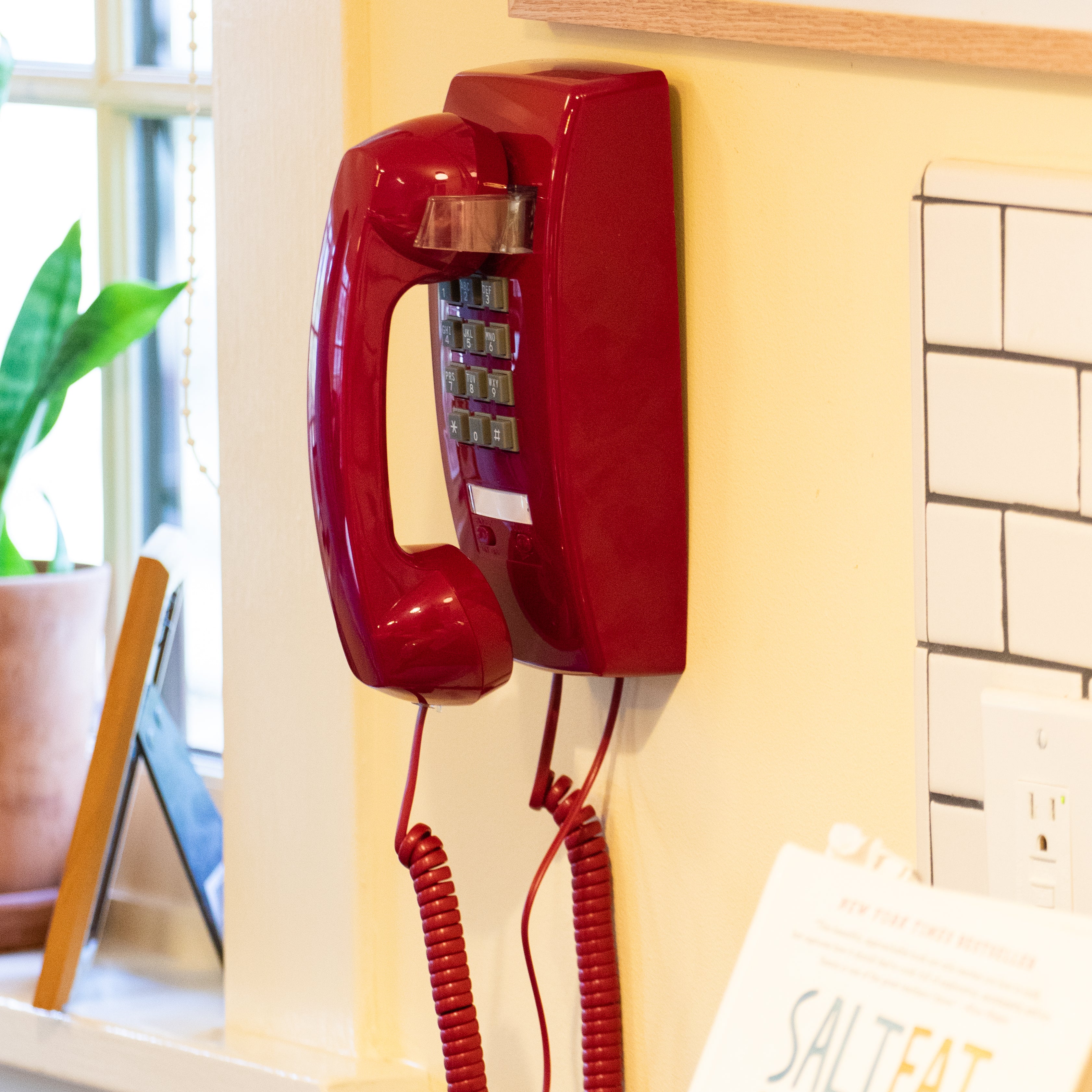 Red Wall Phone