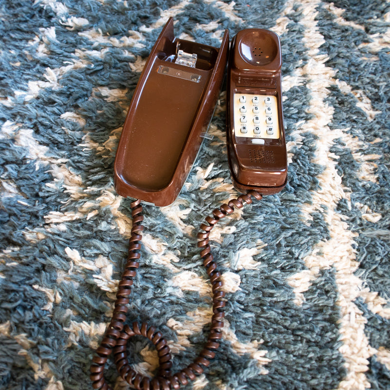 Espresso Brown Trimline Wall Phone