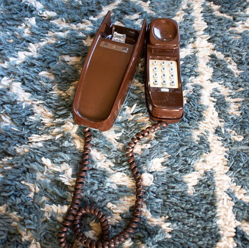 Espresso Brown Trimline Wall Phone
